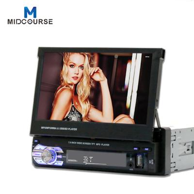 China FM Bluetooth Mirror Link 1 DIN Car Stereo 7 Inch Retractable Car DVD Player for sale