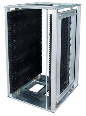China SMT Anti - Static ESD PCB Magazine Rack Metal SO9001 Certification for sale