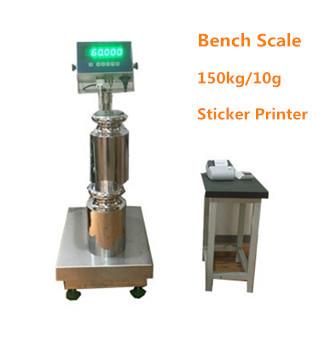 China WF4050 150kg/10g Industry STAINLESS STEEL Weighing platform bench Scale 40*50CM Bench Scale 220VAC with dispaly for sale