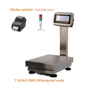 China BWS-3040-AL 60kg / 5g Waterproof IP67 Stainless Steel bench Checkweigher for sea food weighing with LED display for sale