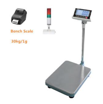 China BW-3040-30kg /1g alloy steel Weighing platform Bench Scale IP66 with indicator divisions 30000 and 3 RELAYS for sale
