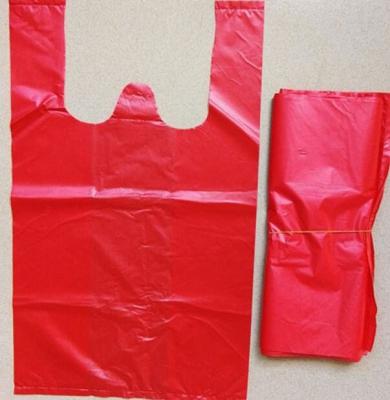 China Wholesale 100% biodegradable and compostable hdpe plastic t-shirt bag for sale