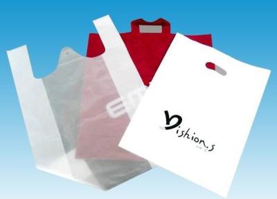 China Custom Transparent /Color PE Packaging T-shirt Shopping Plastic Bag with Customers' Design for sale