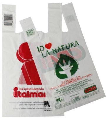 China Hot Sale custom Printing 100% biodegradable  plastic Shopping Bags for sale
