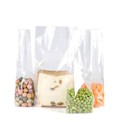 China Transparent  OPP Plastic Side Gusset Printing  Square Bottom Poly Bag for Candy Packing for sale