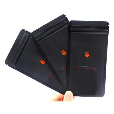 China High Quality Biodegradable Smell Proof Matte Black k Plastic Packaging Bags for sale