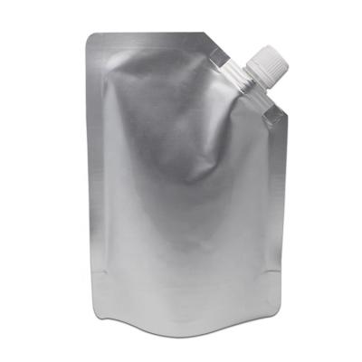 China Custom 500ML k Reusable Standing Up Aluminum Foil Clear Plastic Food Packaging Drink Pouch Bag With Spout for sale