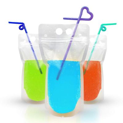 China Custom PET Plastic transparent k bag for juice/liquid packing for sale