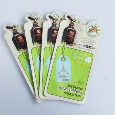 China Cosmetic facial mask special shaped pouch face mask packaging bag moisture proof plastic pouch for sale