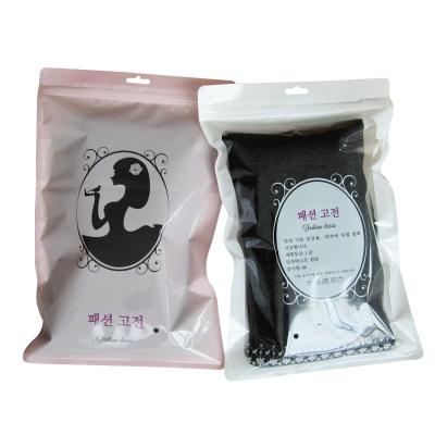 China Custom plastic eco friendly clothing/underwear/socks packaging k bag with zipper for sale
