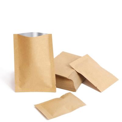 China Heat Seal Custom Kraft Paper bags/Sealing Vacuum Packaging Bag with Tear Notch for sale