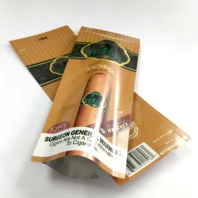 China Custom printed  Aluminum Foil Blunt Cigar Wrap Packaging Bags for tobacco for sale