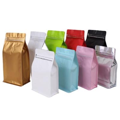 China Custom logo coffee beans plastic zipper bag self-sealing coffee pouch with air valve for sale