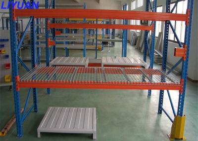 China Industrial Warehouse Steel Wire Pallet Rack With Wire Mesh Decking Robot Welding for sale