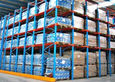 China Flexible Drive Through Pallet Rack System , Drive In Drive Through Racking for sale