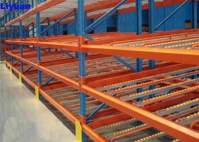 China Warehouse Picking System Case Carton Flow Rack With Plastic Gravity Roller Track for sale