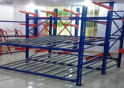 China Stainless Steel Q235B Carton Flow Rack Roller Sliding Shelves Powder Coated Surface for sale