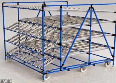 China Plastic Roller Carton Flow Rack Roller Sliding Shelves For Warehouse Storage for sale