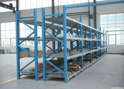 Chine Rayonnage en acier résistant de long d'envergure de stockage d'entrepôt système de défilement ligne par ligne adapté aux besoins du client à vendre