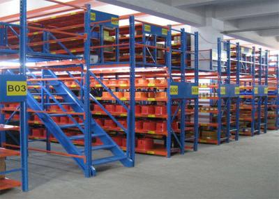 China Cold Rolled Steel Structural Metal Storage Shelves Load 500kgs Robot Welding for sale