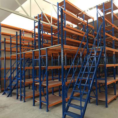 China Multi Level SS 1500kgs Warehouse Mezzanine Platform Rack for sale