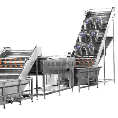 China Fruit and Vegetable Washing and Processing Line Fruit and Vegetable Bubble Cleaning Machine line for sale