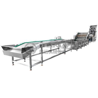 China industrial fruits and vegetable washing production line vegetable washing line fruit and vegetable washing line for sale