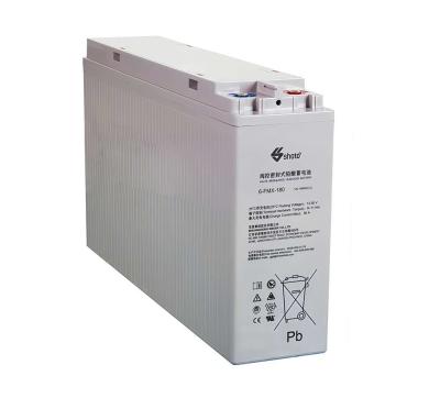 China Shoto Front 6-FMX-180 Terminal Battery High Capacity Lead Acid Battery 12V 180Ah for sale