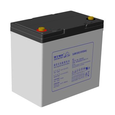 Chine 12 volts 55Ah 20h VRLA batterie au plomb-acide Leoch DJM1255 12 ans de vie flottante conçue à vendre