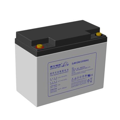 중국 레오치 DJM1250 12V 50Ah 납산 배터리 밸브 조절 납산 배터리 판매용