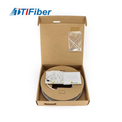 China Ftth Optical Cable Terminal Box With Drop Cable SC / APC Connector for sale