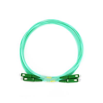 China Optical Aqua Fiber Patch Cable White Simplex 1.5m 3.5mm 1.6mm 2.0mm for sale