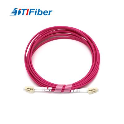 China FTTH Optic Duplex OM4 Fiber Patch Cord Cable Multimode for sale