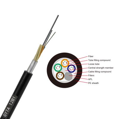 China Outdoor Gyta Armoured Fiber Optic Cable For Duct Aerial Application for sale