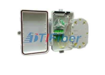 China FTTH Solution 4 Port Mini Fiber Optic Termination Box With SC APC Adapters for sale