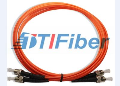 China ST / PC - ST / PC Multinode 50 / 125 Fiber Optic Jumper  Cable LSZH Orange Jacket for sale
