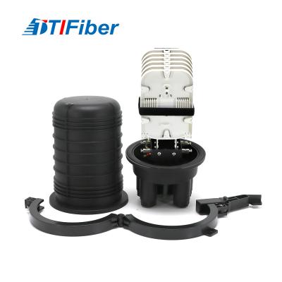 China FTTH Fiber Optic Splice Closure 12 24 48 96 144 Core Joint Dome Type Outdoor for sale