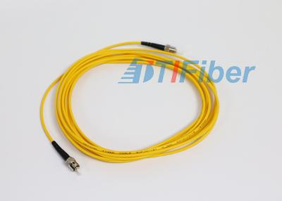 China OEM 2.0MM Fiber Optic Patch Cord ST / UPC Multimode Duplex Fiber Optic Jumper for sale