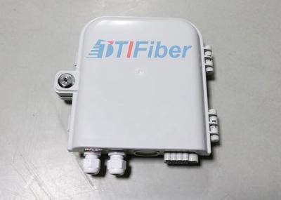 China 8 Ports FTTH Drops Fiber Optic Distribution Box ABS Fiber Enclosure Wall Mount for sale