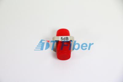 China modo del atenuador de la fibra óptica de la PC de 5DB FC solo, atenuador óptico fijo a una cara en venta