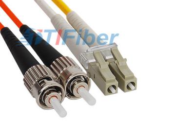 China FC / PC to LC / PC OM3 multimode fiber patch cord , Duplex duplex patch cord for sale