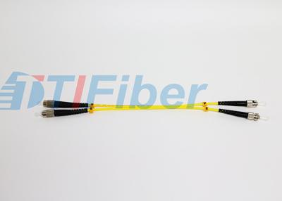 China FC to ST Singlemode Duplex optical jumper cord 3.0MM Low Insertion Loss for sale