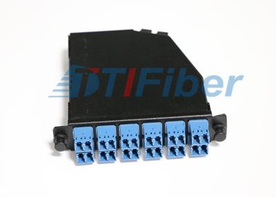 China El panel de remiendo de la fibra óptica del puerto del duplex 12 de los conectores del LC para Mpo Casstte en venta