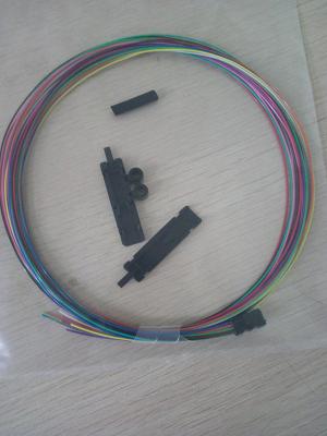 China 12 core ribbon fiber Optic Buffer Tube Fan Out Kit 1m with 0.9mm buffer for sale
