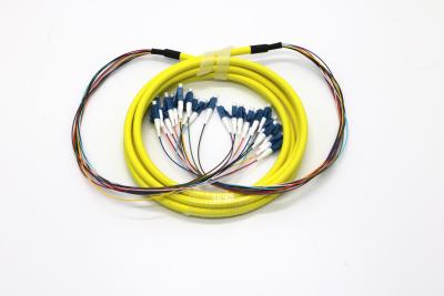 China 24 Core Multi Fiber Break Out Cable LC/UPC-LC/UPC Strip on 0.9mm tight buffer for sale