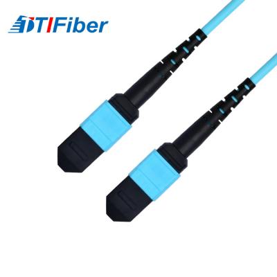 China OM3 Aqua 50/125μm Fiber optic patch cord SM MM SX DX fiber optical cable for sale