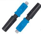 China Verbindungsstück-Faserausrüstung grün-blaues CER ROHS QuickFiber Optikverbindungsstück Sc schnelle zu verkaufen