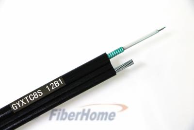 Chine Le schéma échoué par appui auto- 8 de câble optique de fibre 12 application des noyaux GYXTC 8S Aeria à vendre