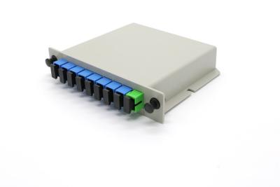 China FTTH 1x8 PLC Fiber Optic Splitter Box SC/UPC Connector Insert Type For CATV Networks for sale