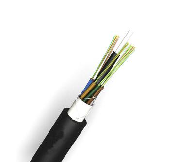 China Comprimento personalizado do canal do núcleo 6-288 do cabo de fibra ótica GYFTY multi tubo fraco não metálico à venda